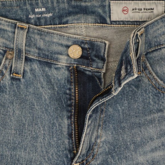New AG Mari High Rise Slim Straight Leg Jeans in 18 Years Pride size 25 - Picture 15 of 16